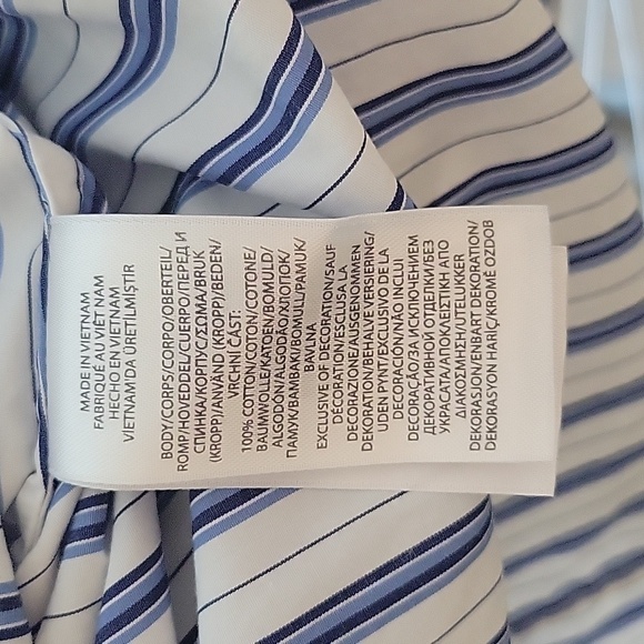 EUC Lauren Ralph Lauren Tie Front Shirt Dress Size 4 - Picture 7 of 7